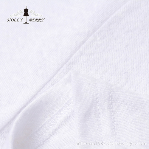 Lightweight Round Collar Solid White Regular Shirt